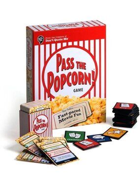 Pass The Popcorn! Movie Trivia Family Party Game 2-8 Players Ages 12+ Complete